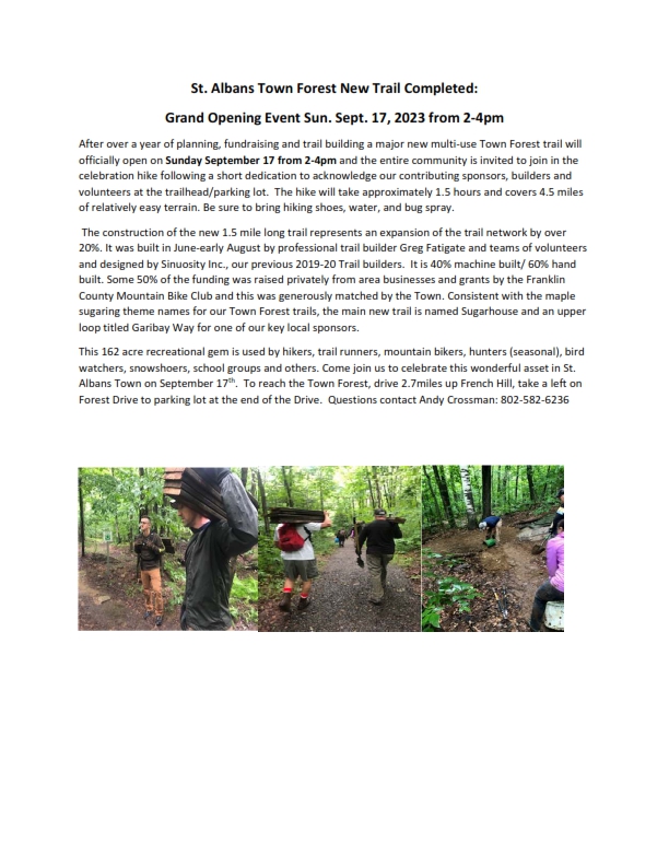 St. Albans Town Forest - New Trail Event Sept. 2023_001